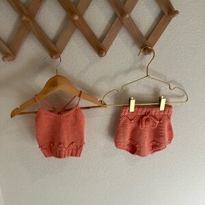Misha And Puff Coral Kids Knit Set